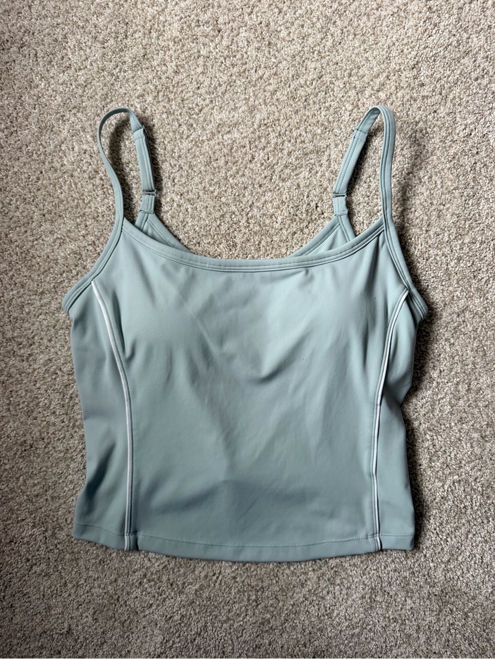 Light Blue Adjustable-Strap Sports Tank Top